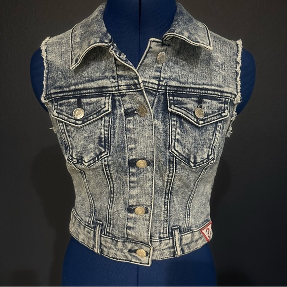 Guess Jackets & Blazers - Guess jean vest size S